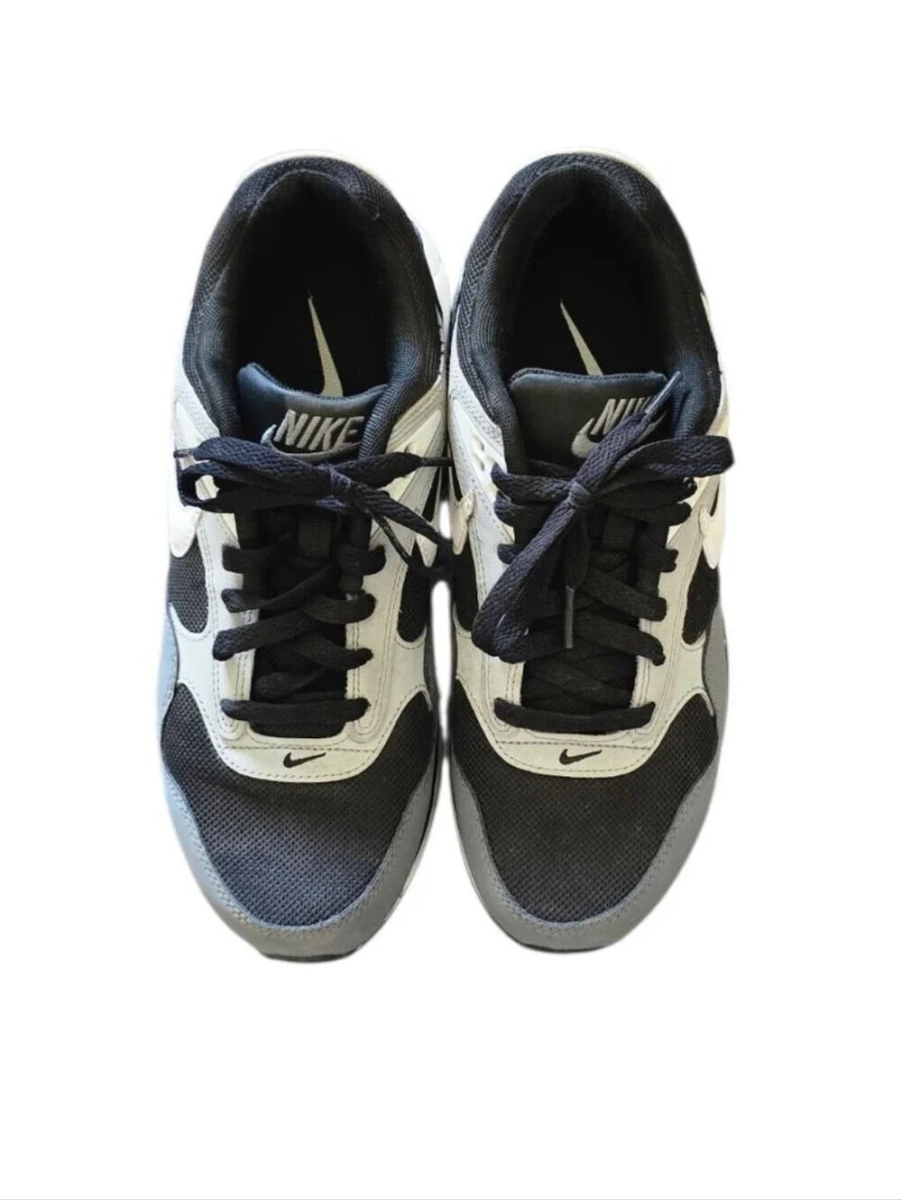 Nike Air Max Men's 7.5 Women's 9  Black White Gray Sneakers